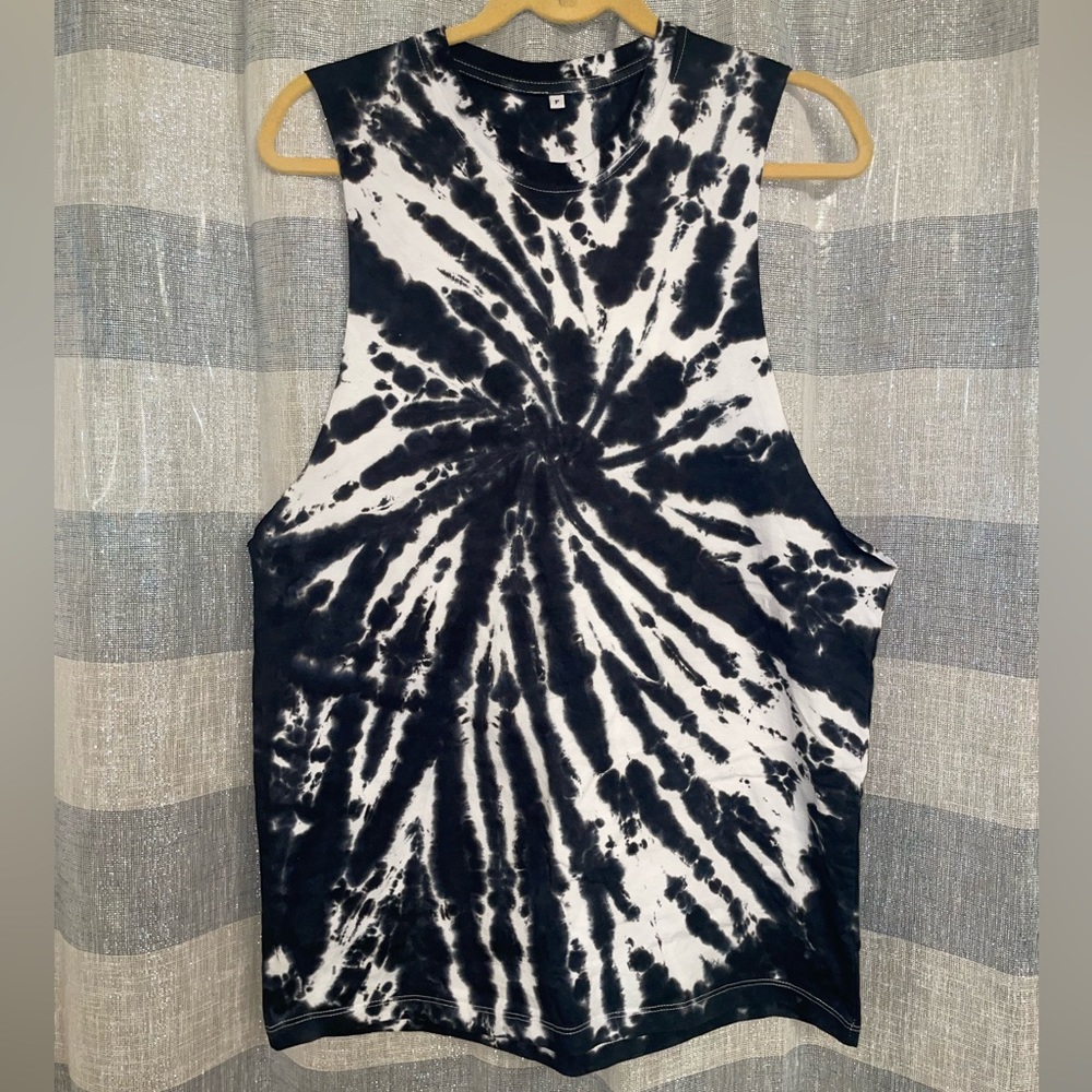 Dolls Kill Swirl Tie Dye Muscle Tee Dress